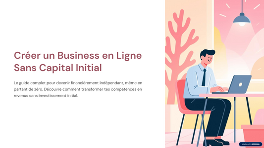 Le guide complet pour lancer ton business en ligne sans capital
